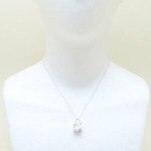 TIFFANY Lock Necklace Silver